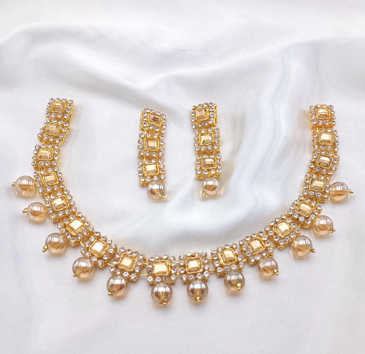 American Diamond Chocker Set