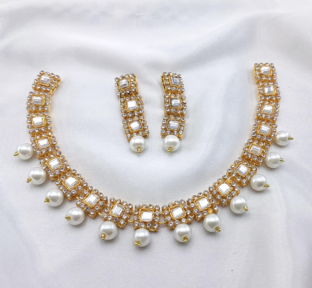 American Diamond Chocker Set