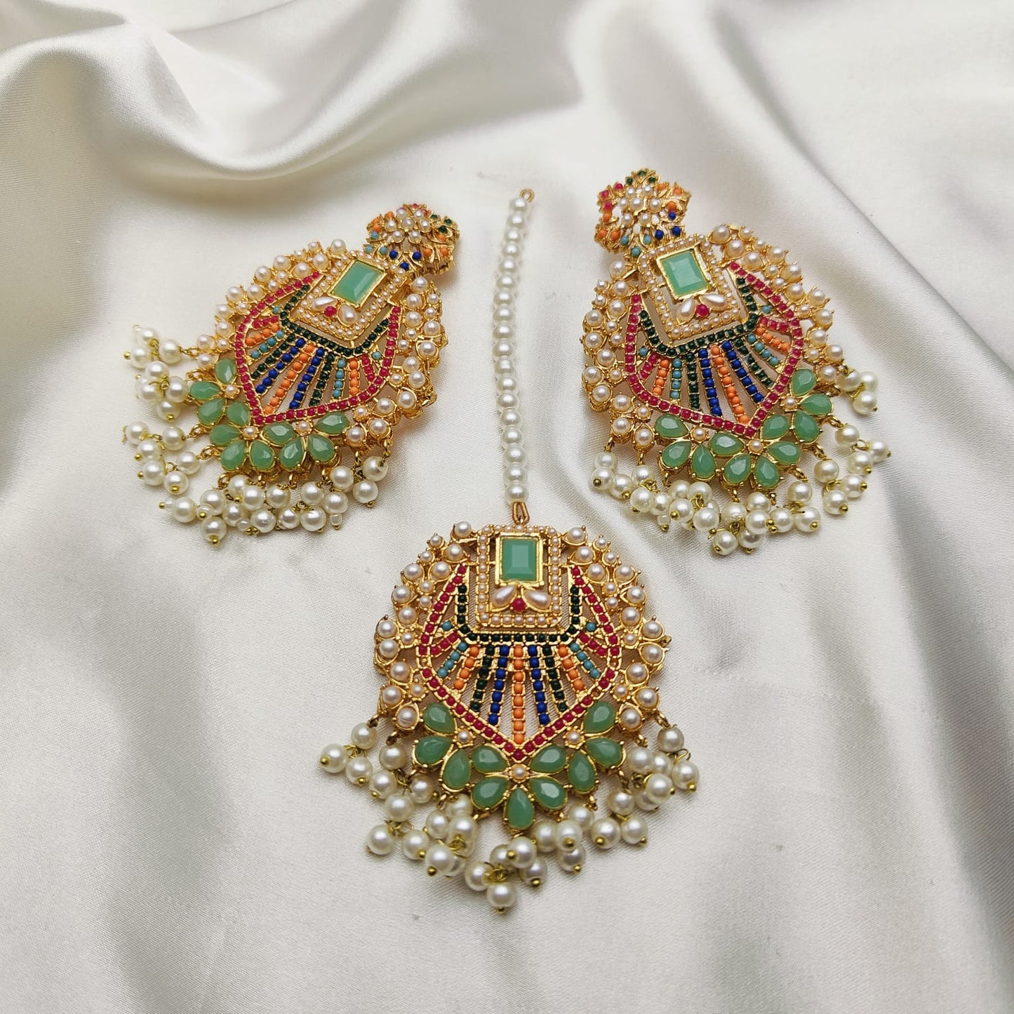 Elegant Tika and Earings