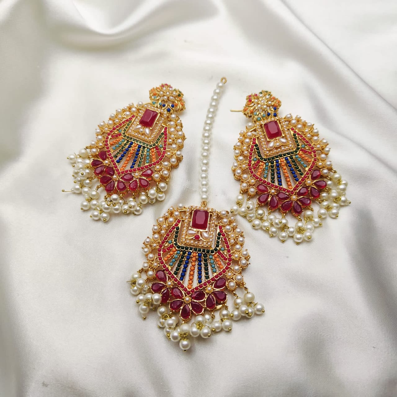 Elegant Tika and Earings