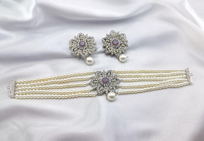 Casting fine quality party wear Set with beautiful Earings