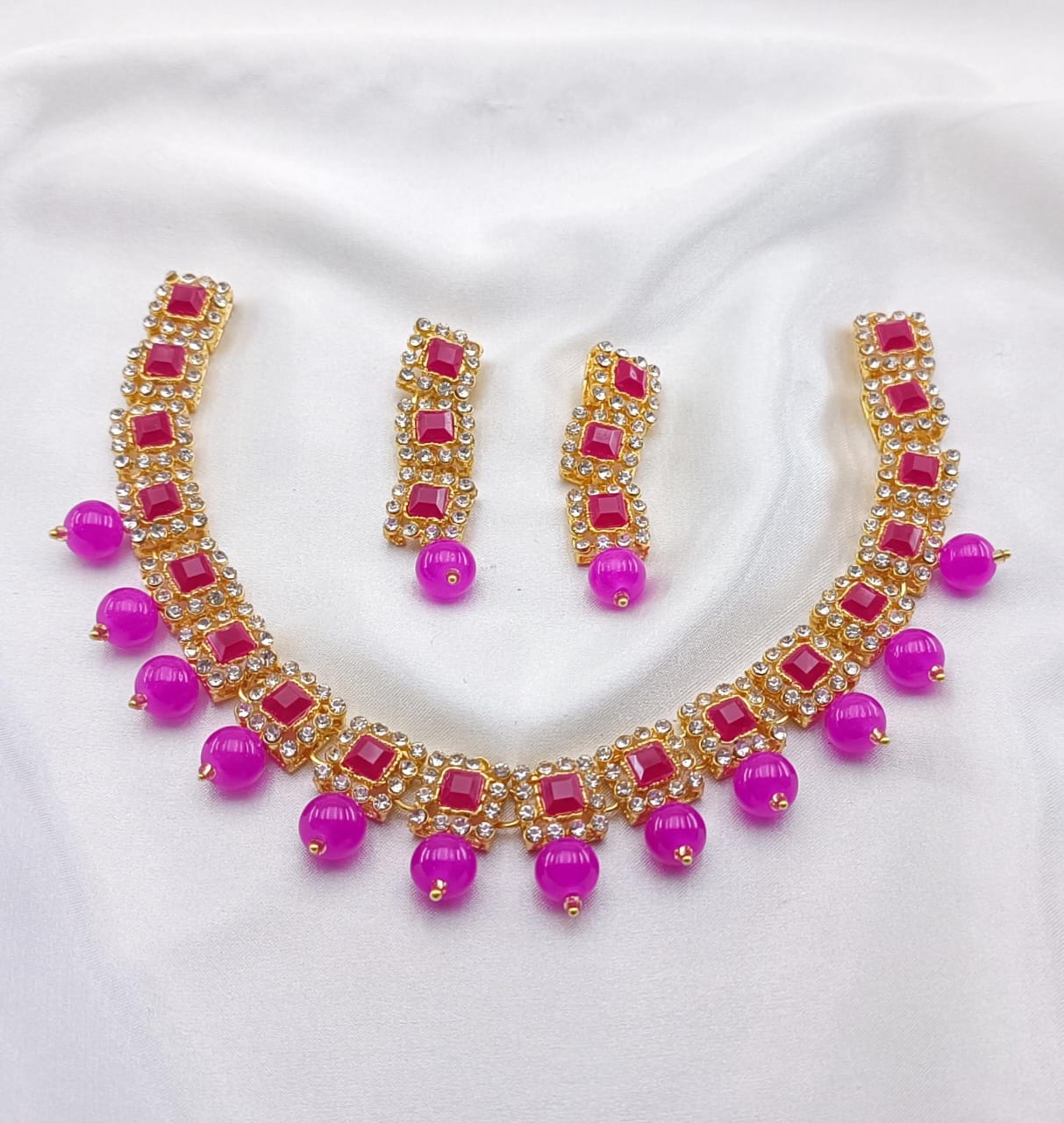 American Diamond Chocker Set