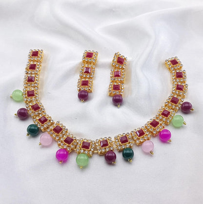 American Diamond Chocker Set