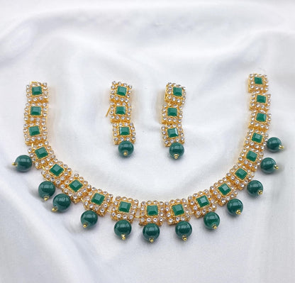 American Diamond Chocker Set