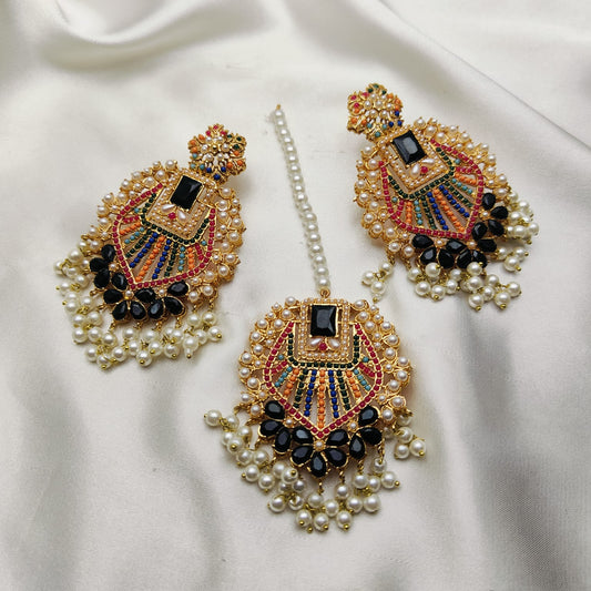 Elegant Tika and Earings