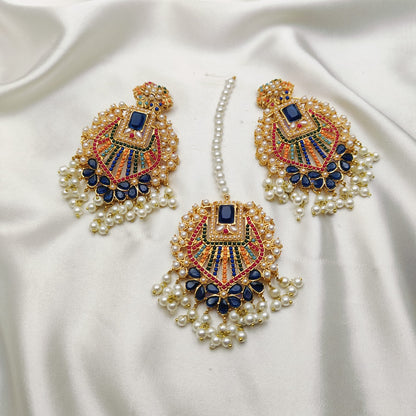 Elegant Tika and Earings