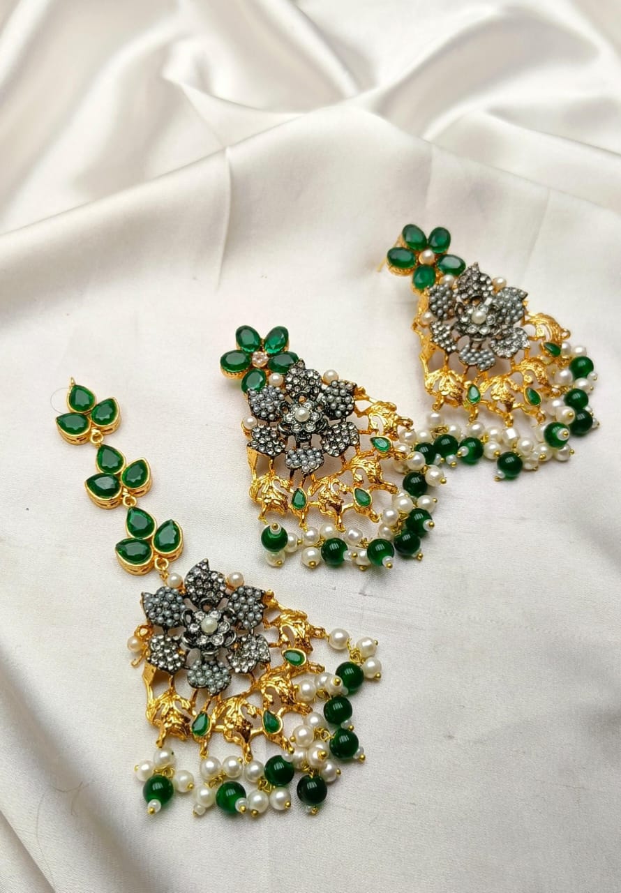 Delightful Tika and Earrings