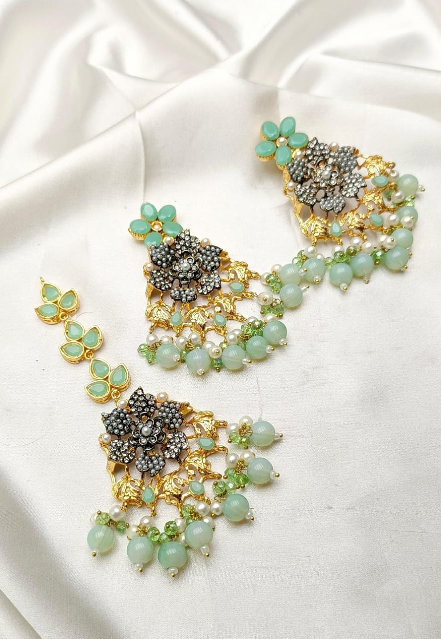 Delightful Tika and Earrings