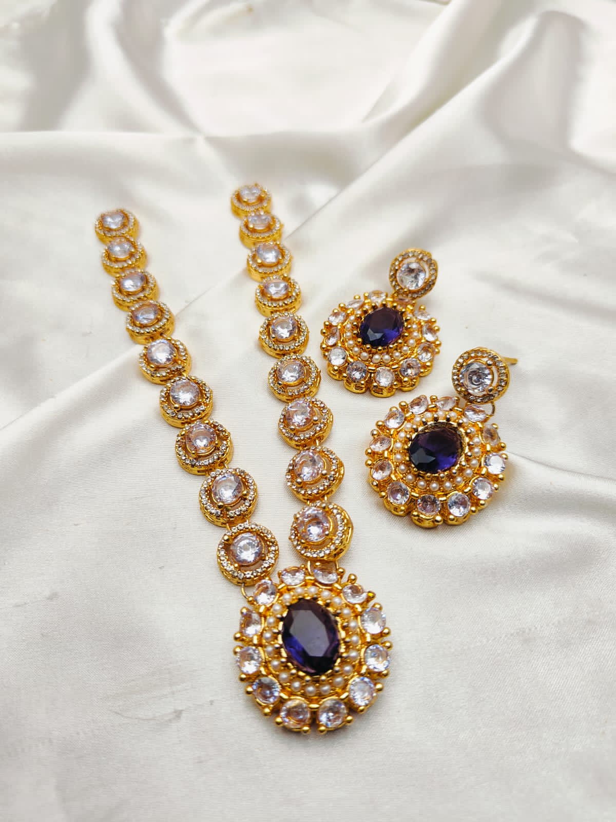 Zircon Stone Maala Set