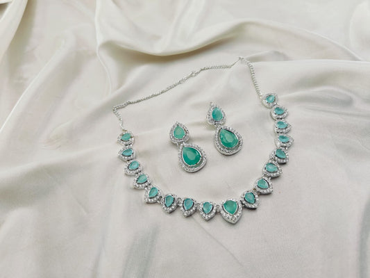 The Pretty Chokar Set Zircon Stone