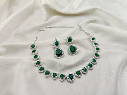 The Pretty Chokar Set Zircon Stone