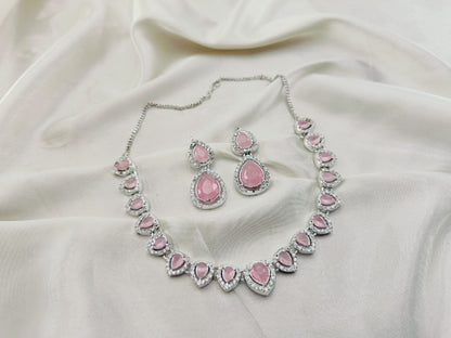 The Pretty Chokar Set Zircon Stone