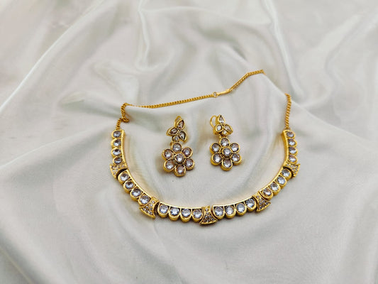 The Elegent Choker Set Real Stone